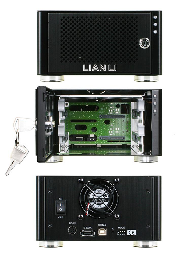 [11/09/2009] Lian Li HDD-Cases: Hot-Swap-Gehäuse im edlen Gewand (5)