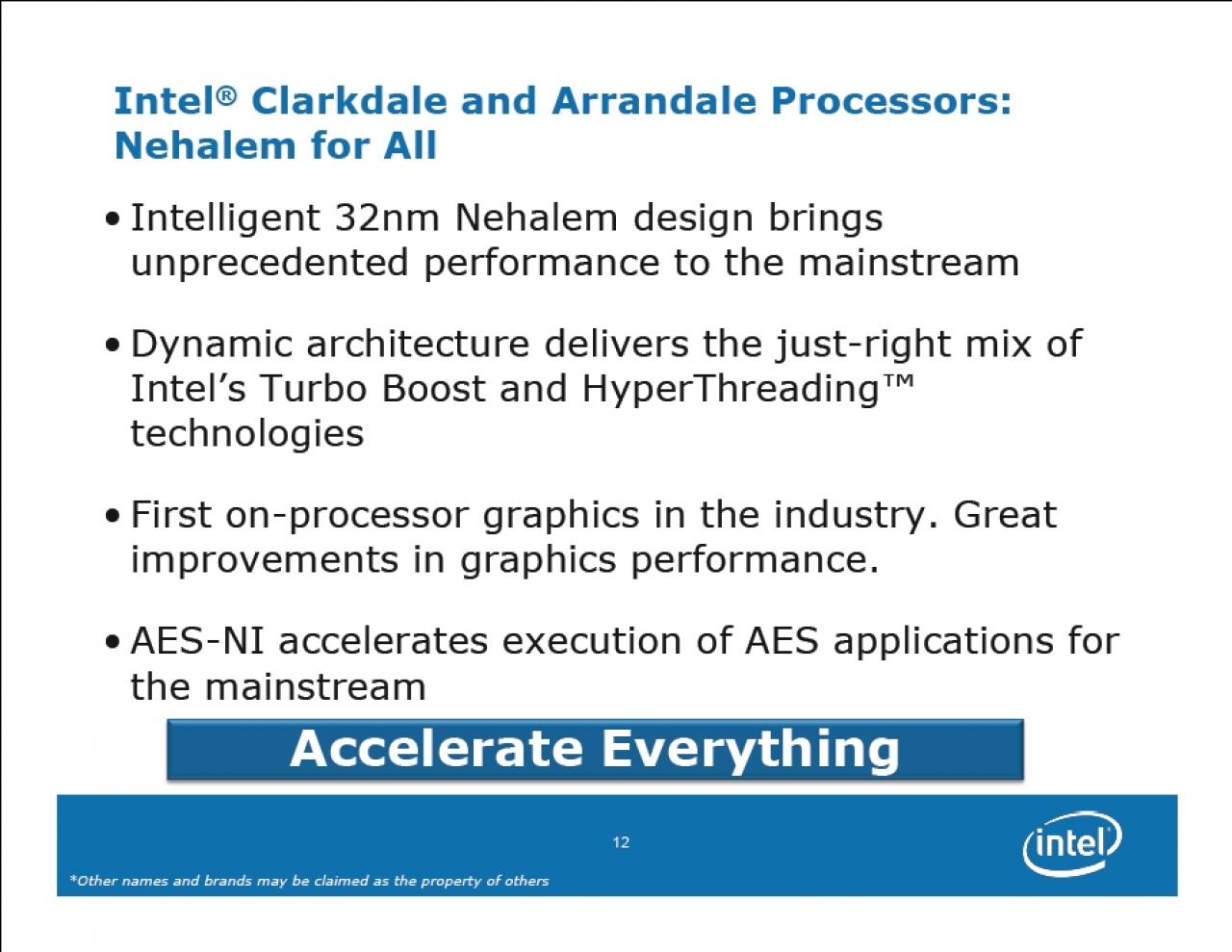 [24/09/2009] Präsentation: Clarkdale-Benchmark-Ergebnisse von Intel (9)