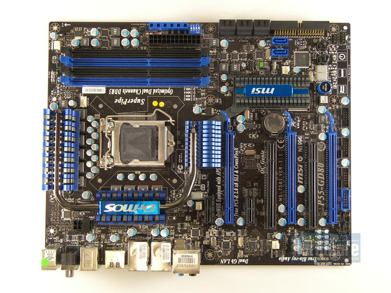 [09/09/2009] MSI P55-GD80: MSIs Topmodell mit riesiger Ausstattung und viel OC-Potenzial (1)