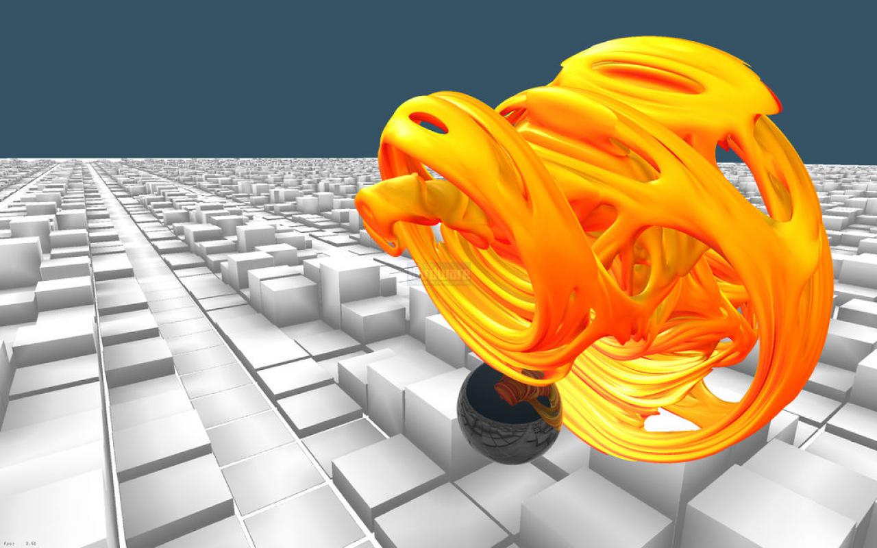 [06/09/2009] Nvidia Optix CUDA GPU Raytracing Julia Set 25