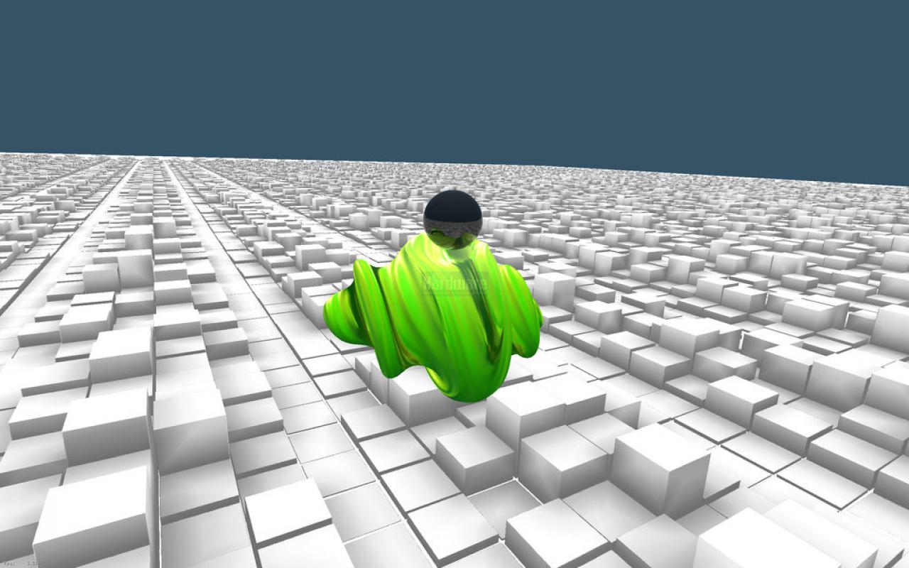 [06/09/2009] Nvidia Optix: GPU Raytracing Julia-Set Reihe Iterationstiefe 5