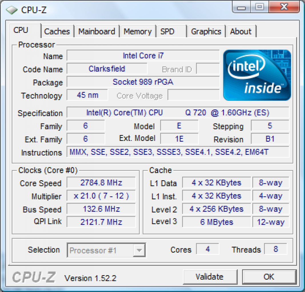 [23/09/2009] Core i7-720QM