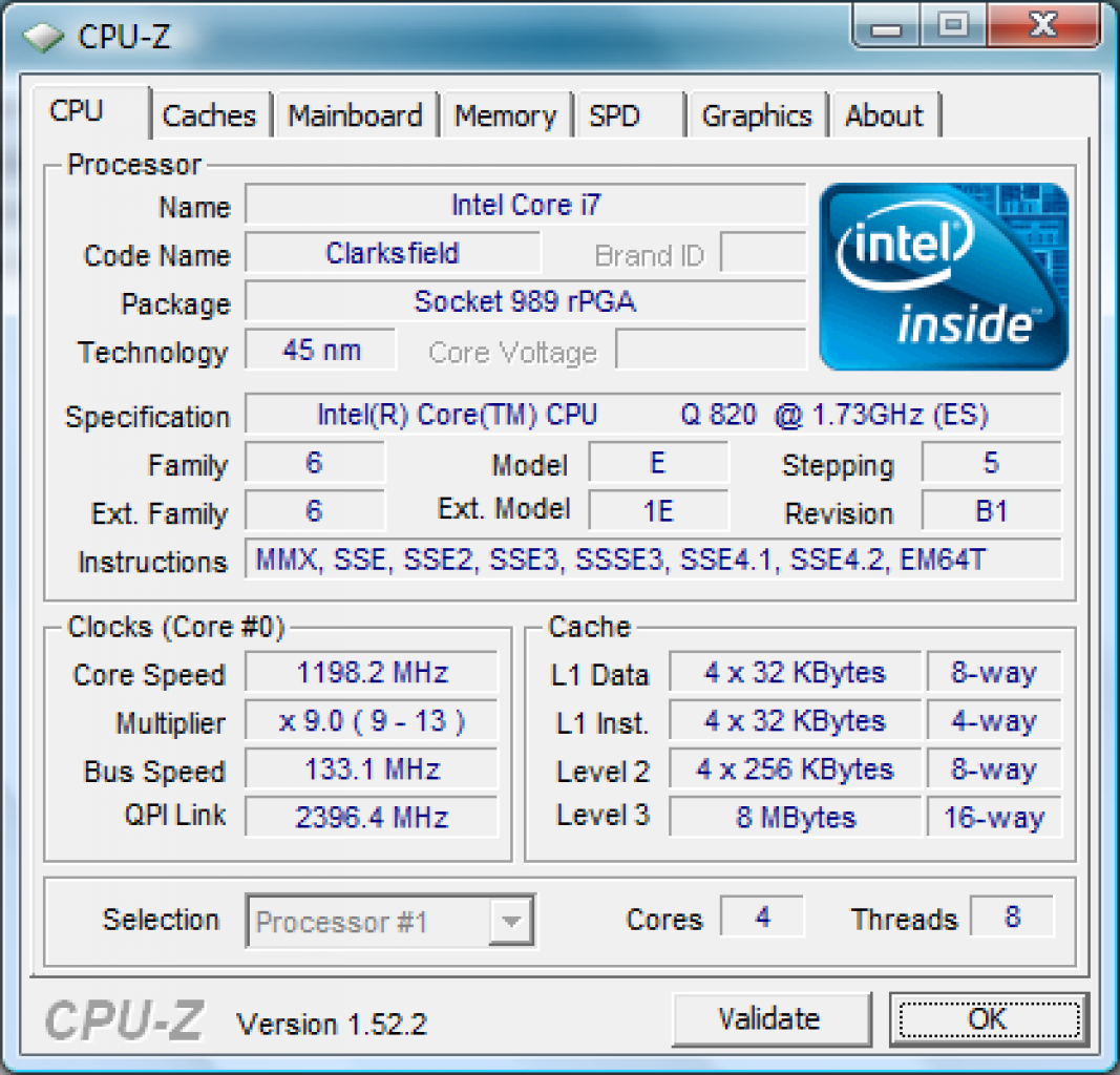 [23/09/2009] Core i7-820QM