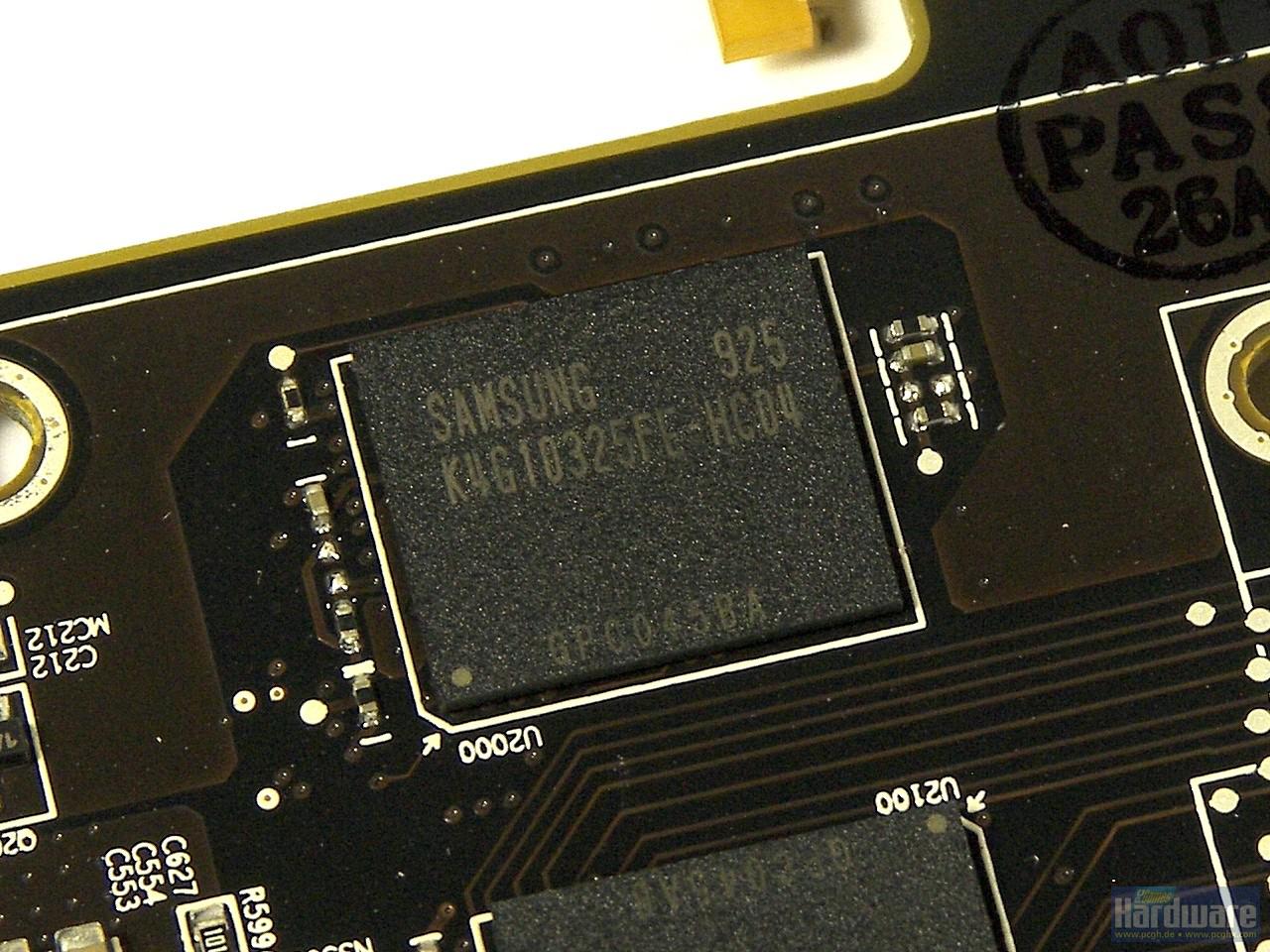 [29/09/2009] Radeon HD 5850: Der GDDR5-Speicher (Samsung K4G10325FE-HC04)
