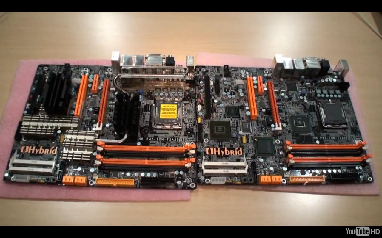 [21/09/2009] Hybrid-Mainboard von DFI: P45 + Ion