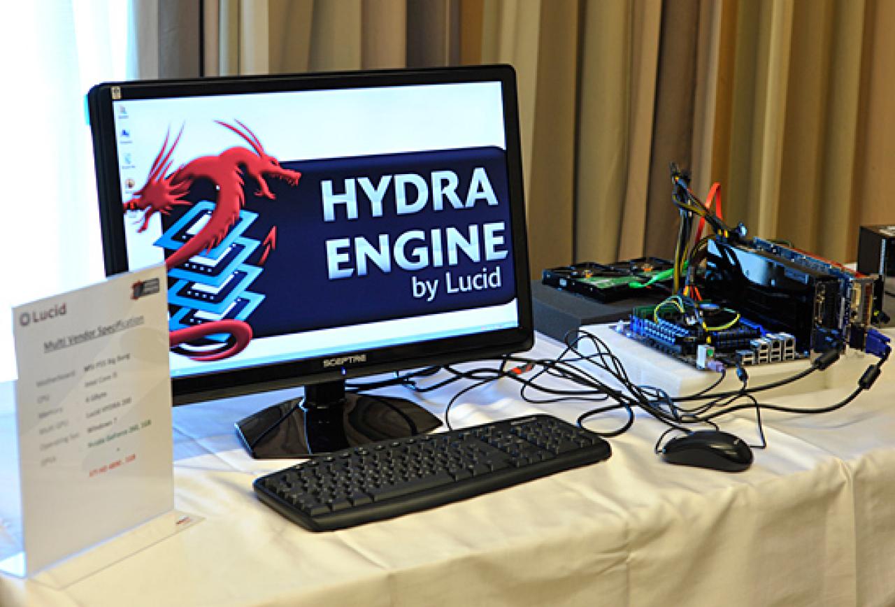 [24/09/2009] Bis zu vier GPUs verschiedener Hersteller sollen sich dank des Hydra-Chips und der passenden Engine kombinieren lassen.
