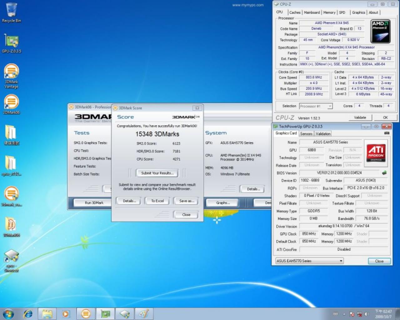 [08/10/2009] Radeon HD 5770: 3DMark06