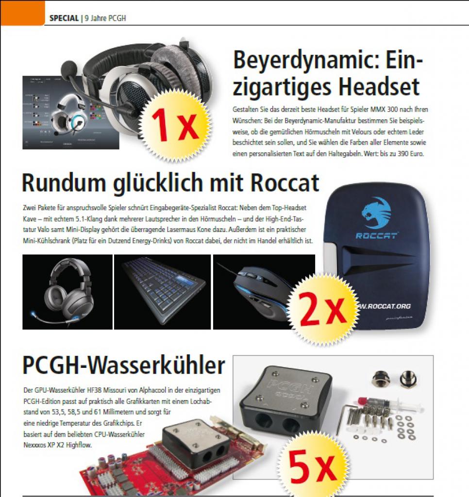 [01/10/2009] Preise im Jubiläumsgewinnspiel (2)