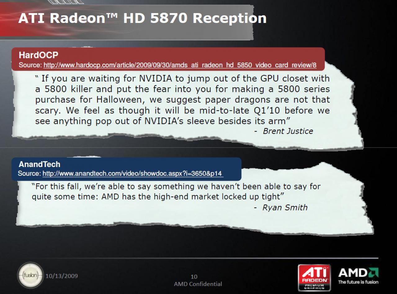 [14/10/2009] AMD Slides HD5870 vs Fermi 10