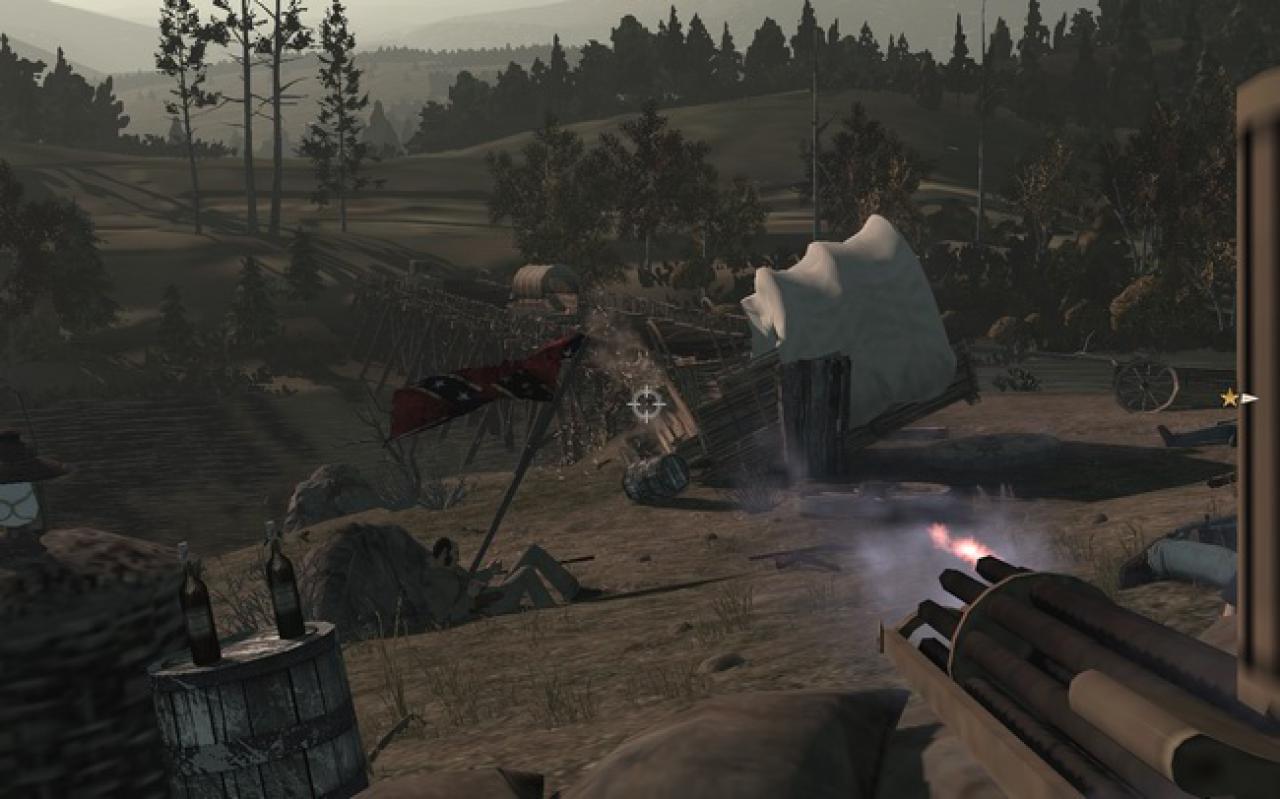 [16/10/2009] Call of Juarez - Bound in Blood: Minimale Grafik, geeignet für Pentium 4 mit 3,2 GHz oder Pentium D 2,67 GHz / A64 3500+ und Shader-Modell-3-Grafikkarte mit 256 MiByte (Nvidia Geforce 6800 oder Ati Radeon X1650).