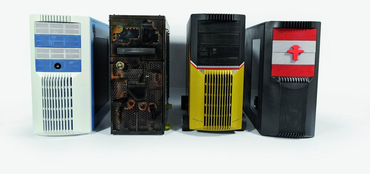 [30/10/2009] Obwohl alle Casemods auf dem NZXT Beta basieren, könnten sie unterschiedlicher kaum sein. Während Team Augsburg und Team Berlin ein bundeslandspezifisches Thema wählten, setzten Köln und der Ruhrpott auf Kreativität.
