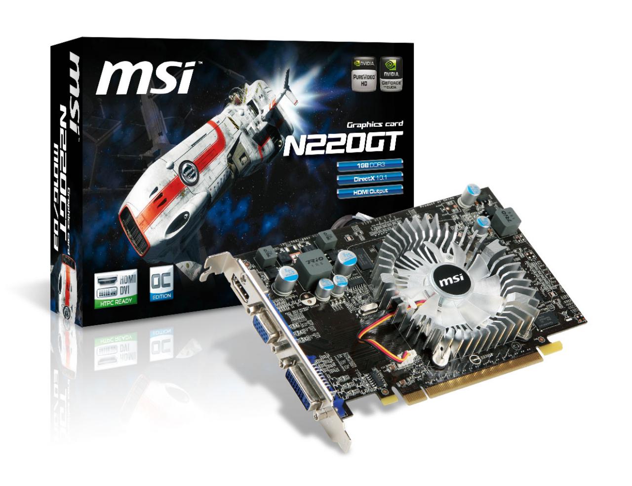 [14/10/2009] MSI N220GT‐MD1G/D3