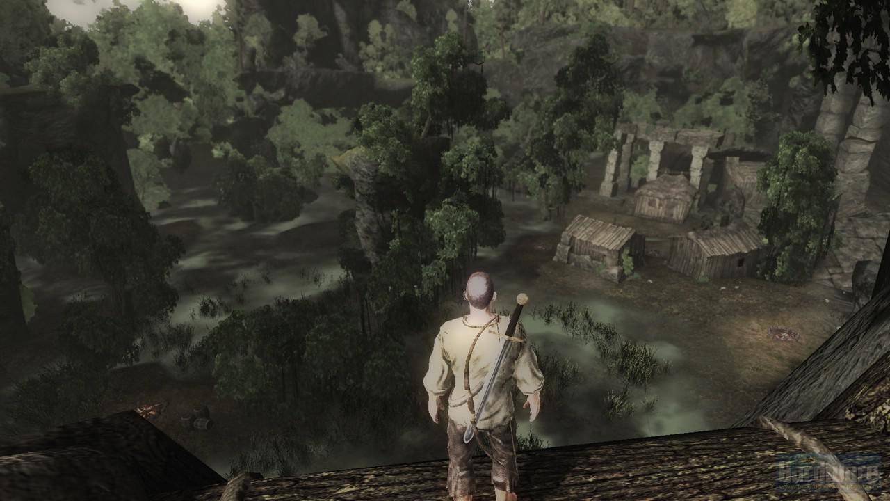 [06/10/2009] Risen - Flop: Die Distanzdarstellung ist schlicht und mit einem Blurfilter versehen