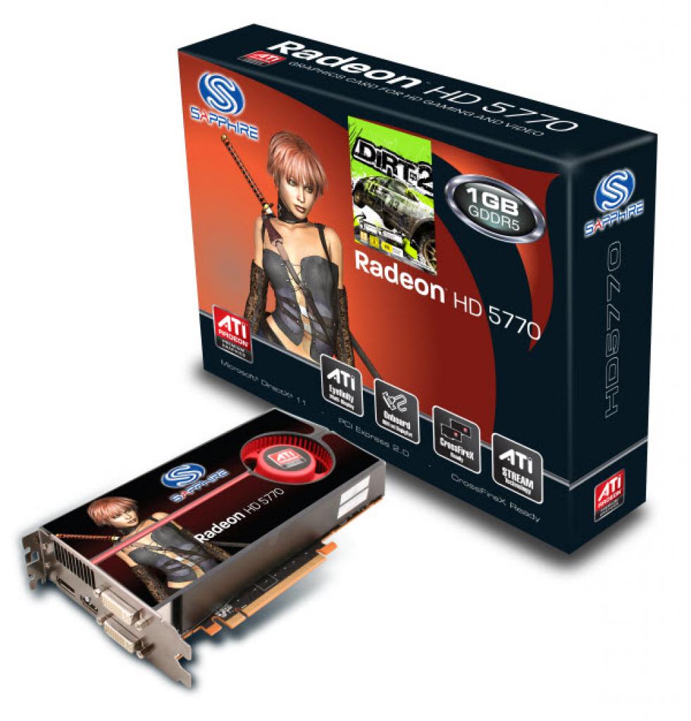 [13/10/2009] Sapphire Radeon HD 5770 mit Verpackung