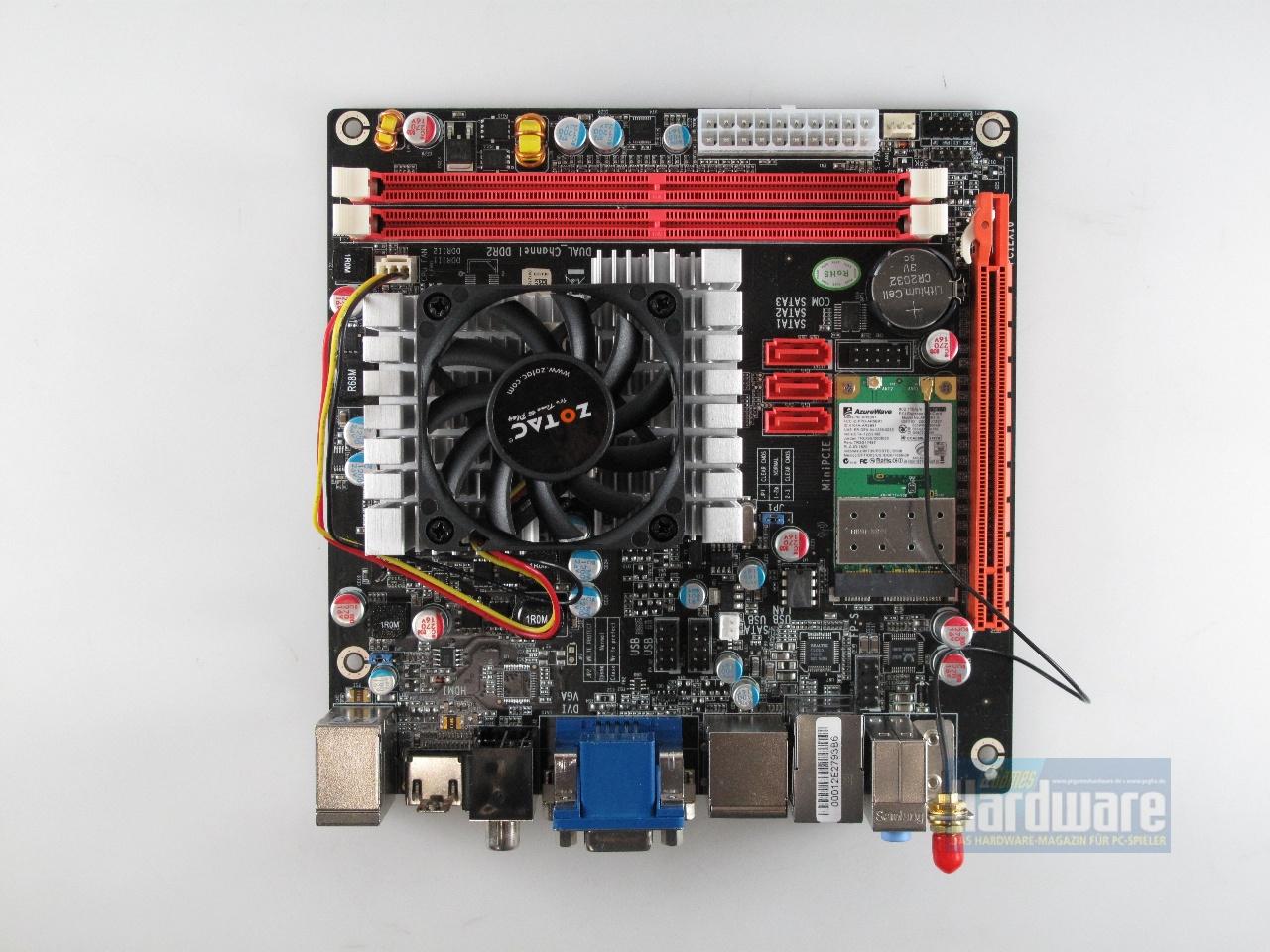 [09/10/2009] Zotac Ion ITX F: PCI-Express-x16-Slot, WLAN, 60-Millmeter-Lüfter (1)