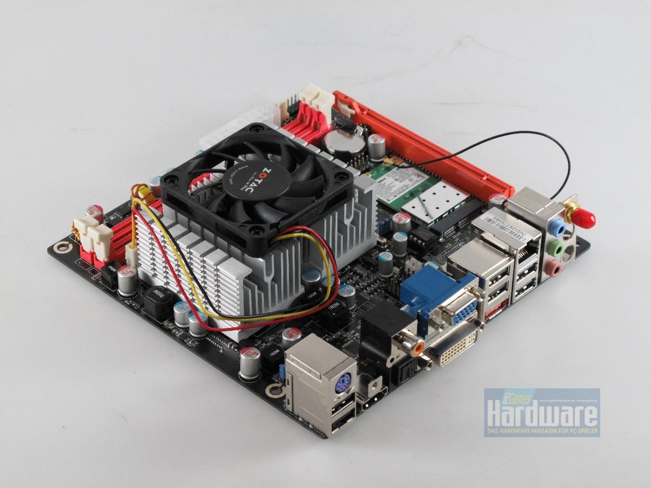 [09/10/2009] Zotac Ion ITX F: PCI-Express-x16-Slot, WLAN, 60-Millmeter-Lüfter (2)
