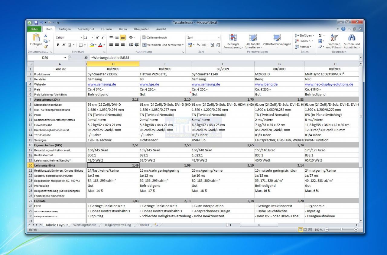 [19/11/2009] Microsoft Office 2010 Beta Excel 002