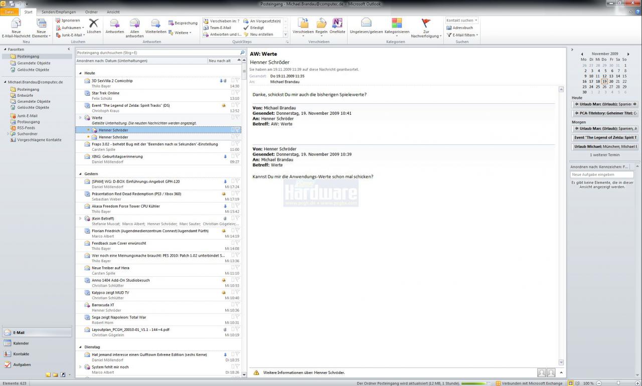 [19/11/2009] Microsoft Office 2010 Beta Outlook 001