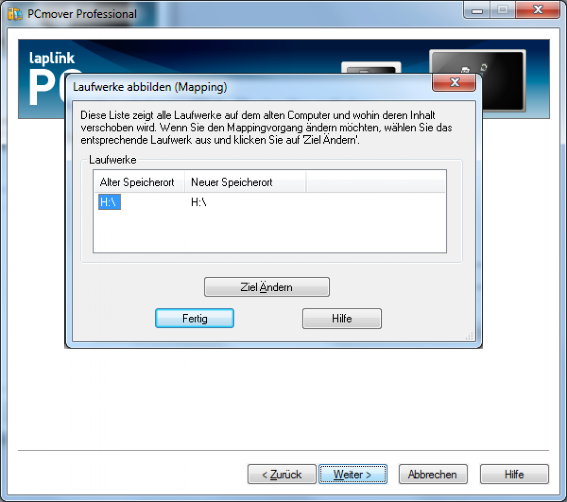 [03/11/2009] Umzugshilfe für Windows 7: Auswahl Zielpartition für Dateitransfer auf neuen PC; Änderung des neuen Speicherorts sind nur möglich, wenn vorher der alte Speicherort ausgewählt wird.