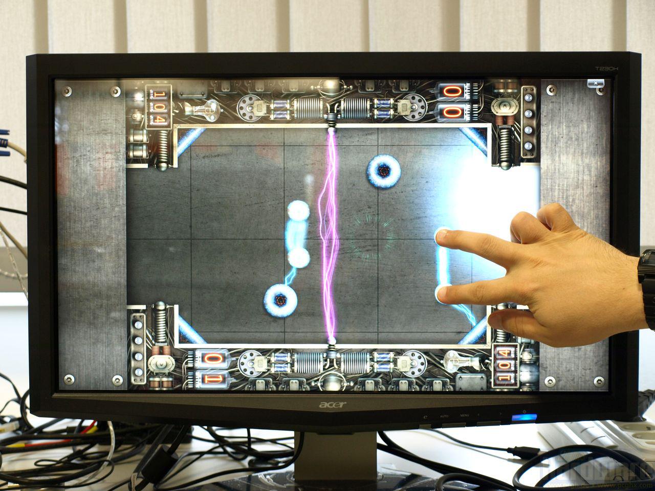 [12/11/2009] Windows-7-Multitouch auf dem Acer T230H: Microsoft Rebound