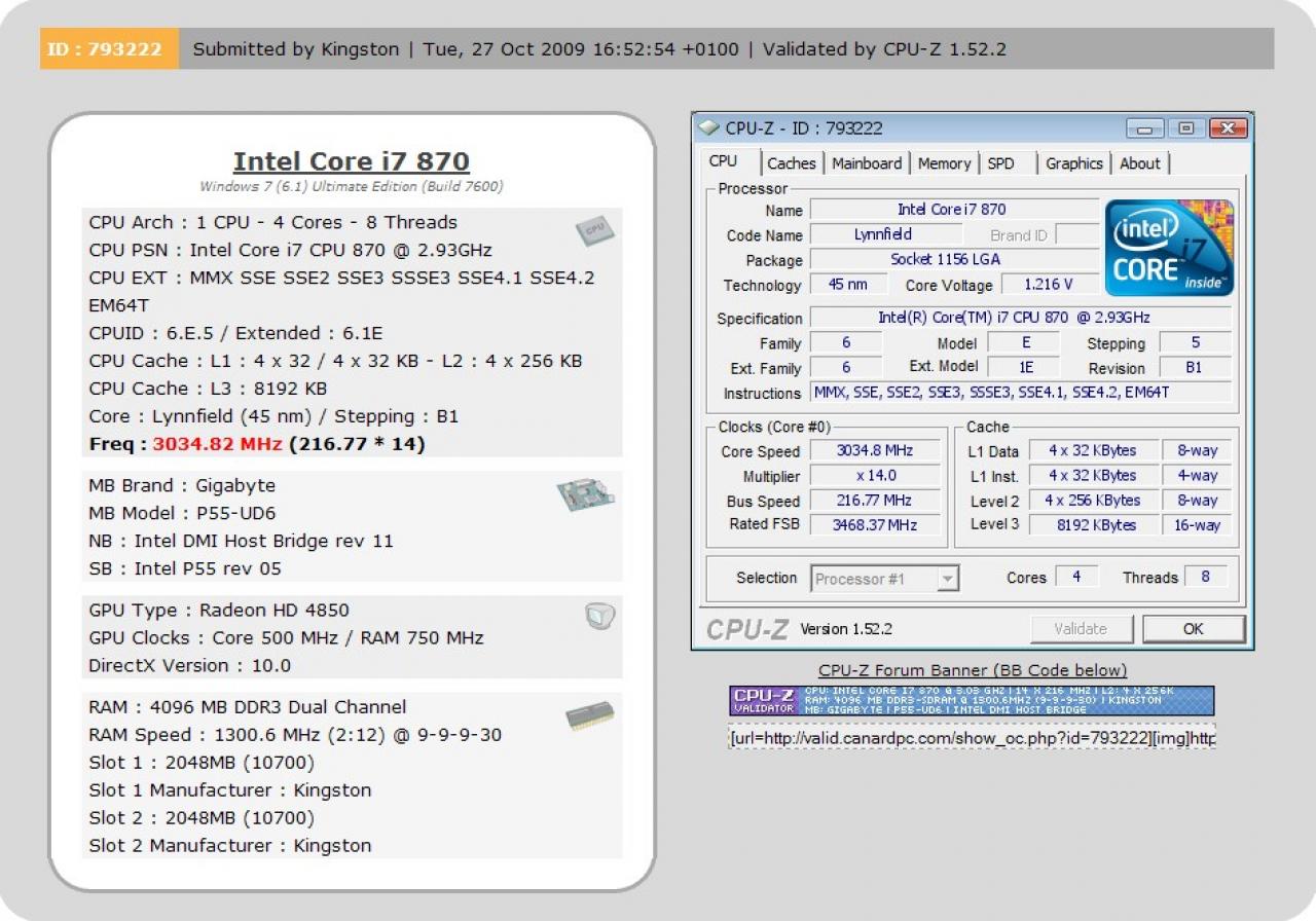 [11/11/2009] Kingston Hyper X: DDR3-2601 ohne Zusatzkühlung erreicht