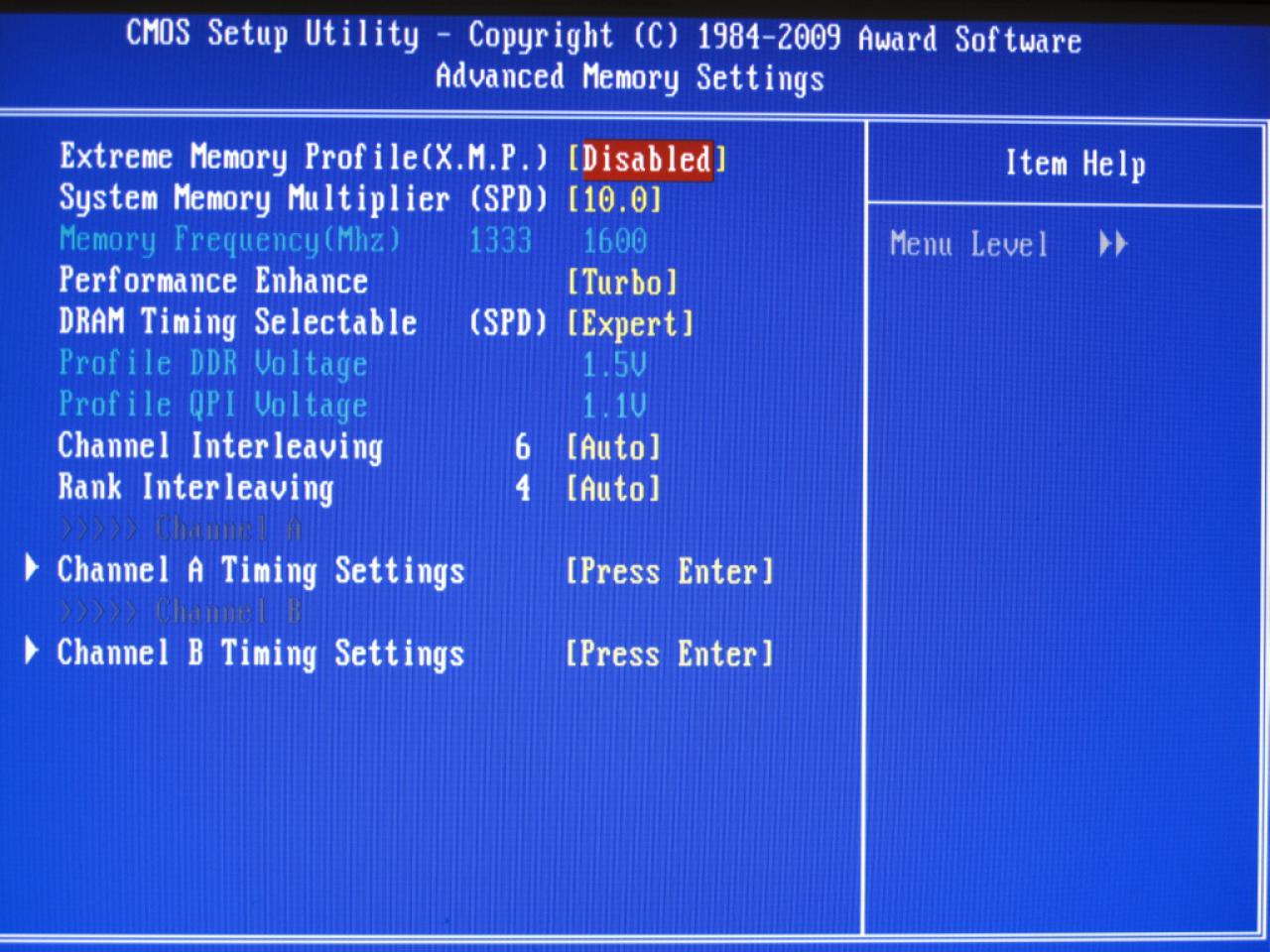 [29/12/2009] Verwendete BIOS-Einstellungen bei Gigabyte P55A-UD6 (4)