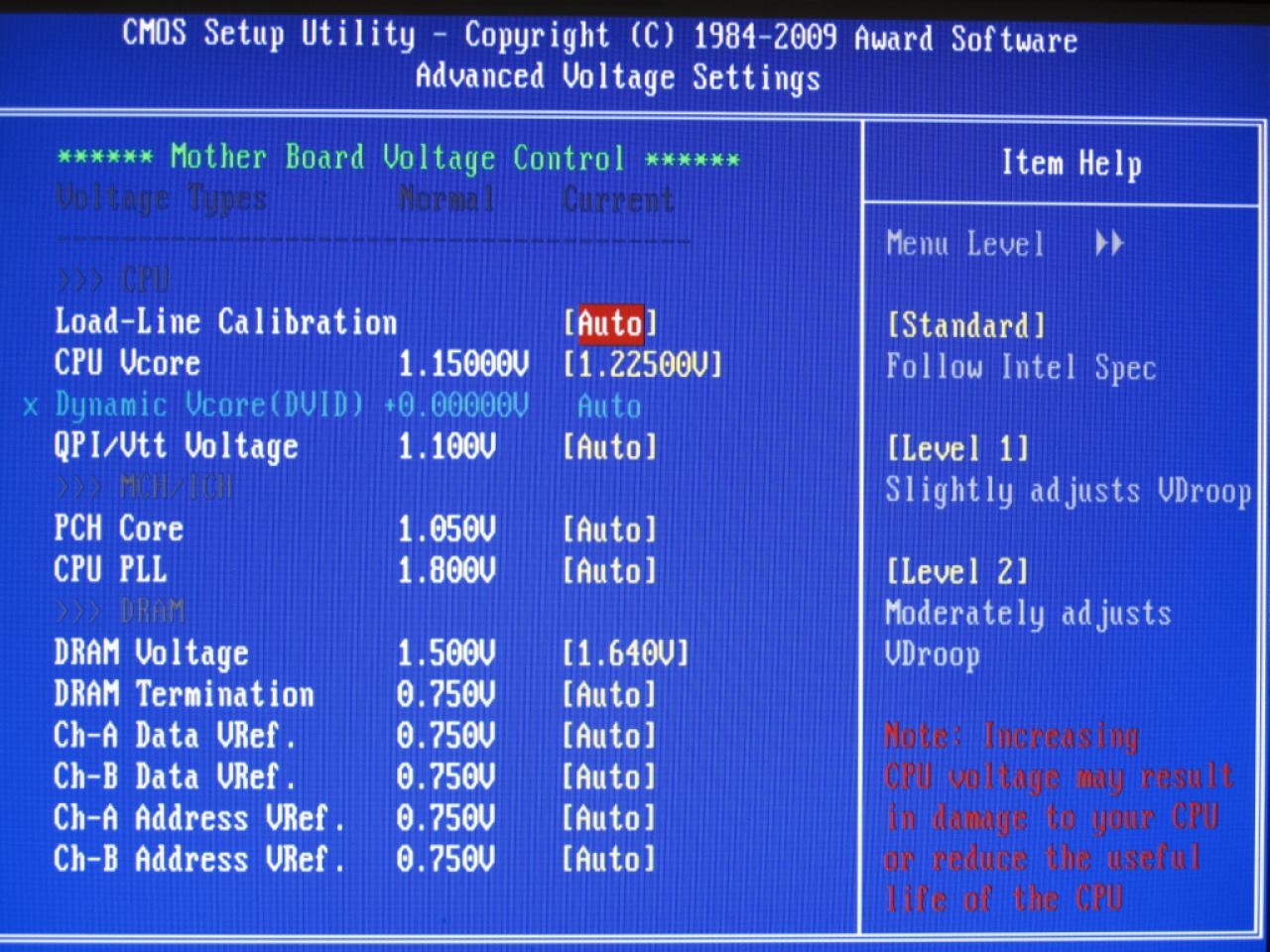 [29/12/2009] Verwendete BIOS-Einstellungen bei Gigabyte P55A-UD6 (6)