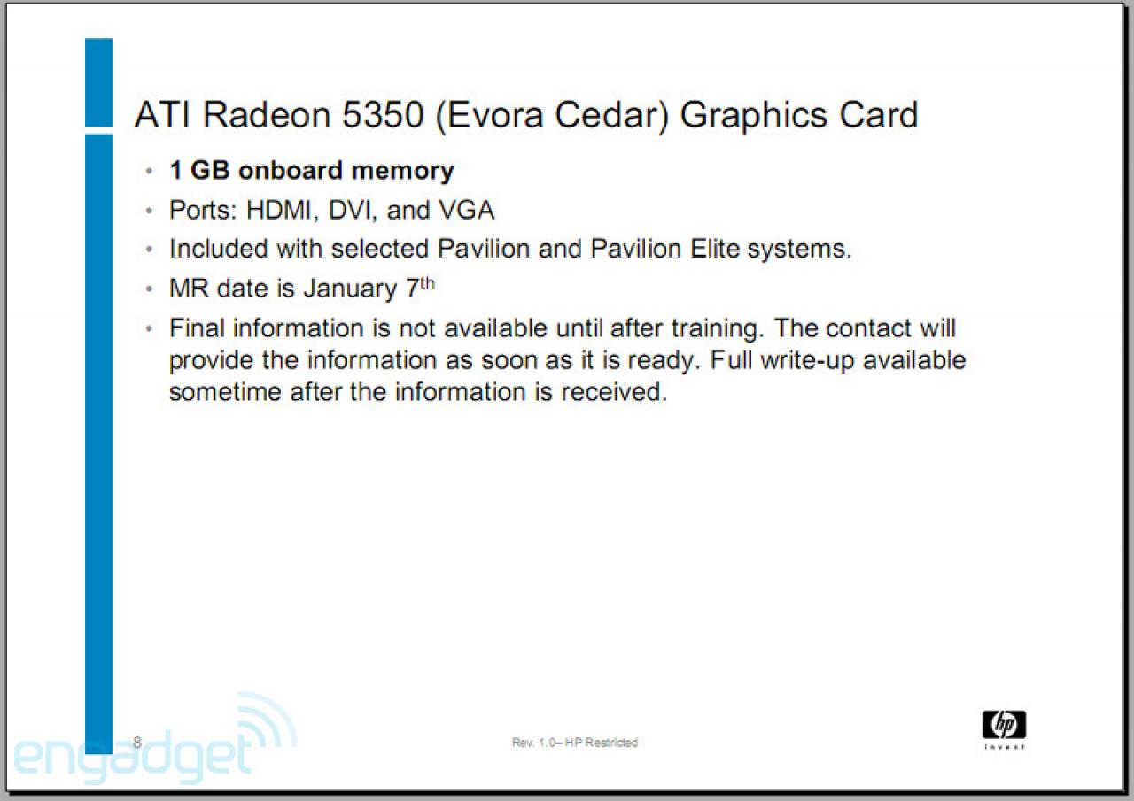[09/12/2009] HP Präsentation: Radeon HD5570 & HD5350 Grafikkarten ab Frühjahr in Pavillion-Systemen. (2)