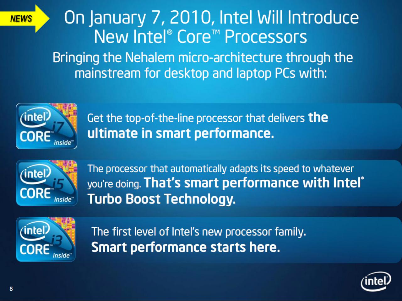 [17/12/2009] Intel Core i3 und Core i5 in 32nm auf der CES (3)