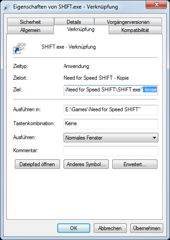 [22/12/2009] NFS Shift: Mods starten erst mithilfe des 