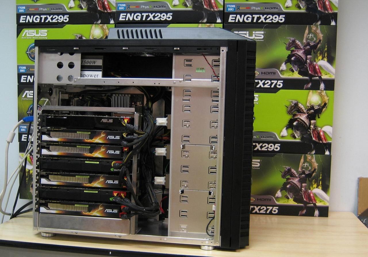 [15/12/2009] Mini-Supercomputer Fastra II mit 13 Nvidia-GPUs