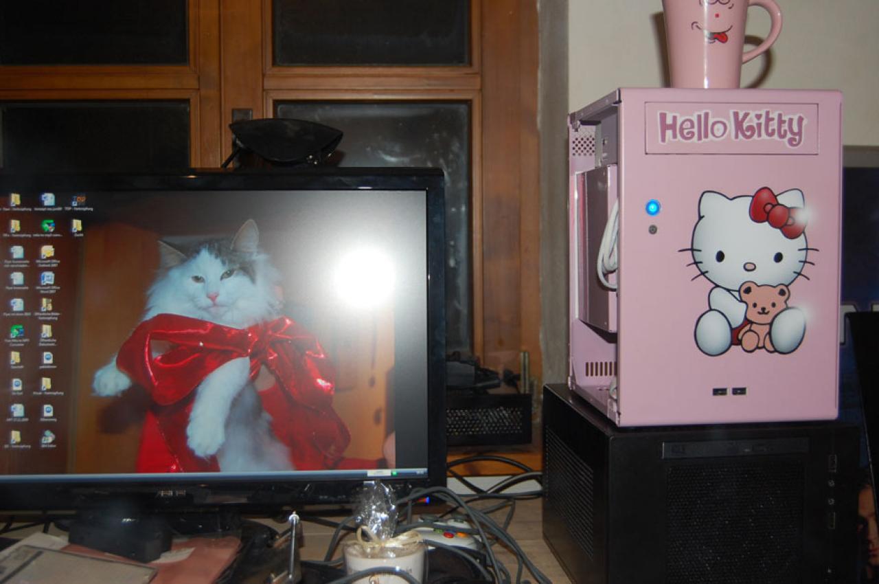 [23/12/2009] Hello-Kitty-PC im Eigenbau: das Finale (5)