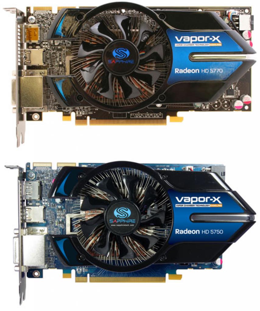 [08/12/2009] Sapphire Radeon HD 5770 Vapor-X versus HD 5750