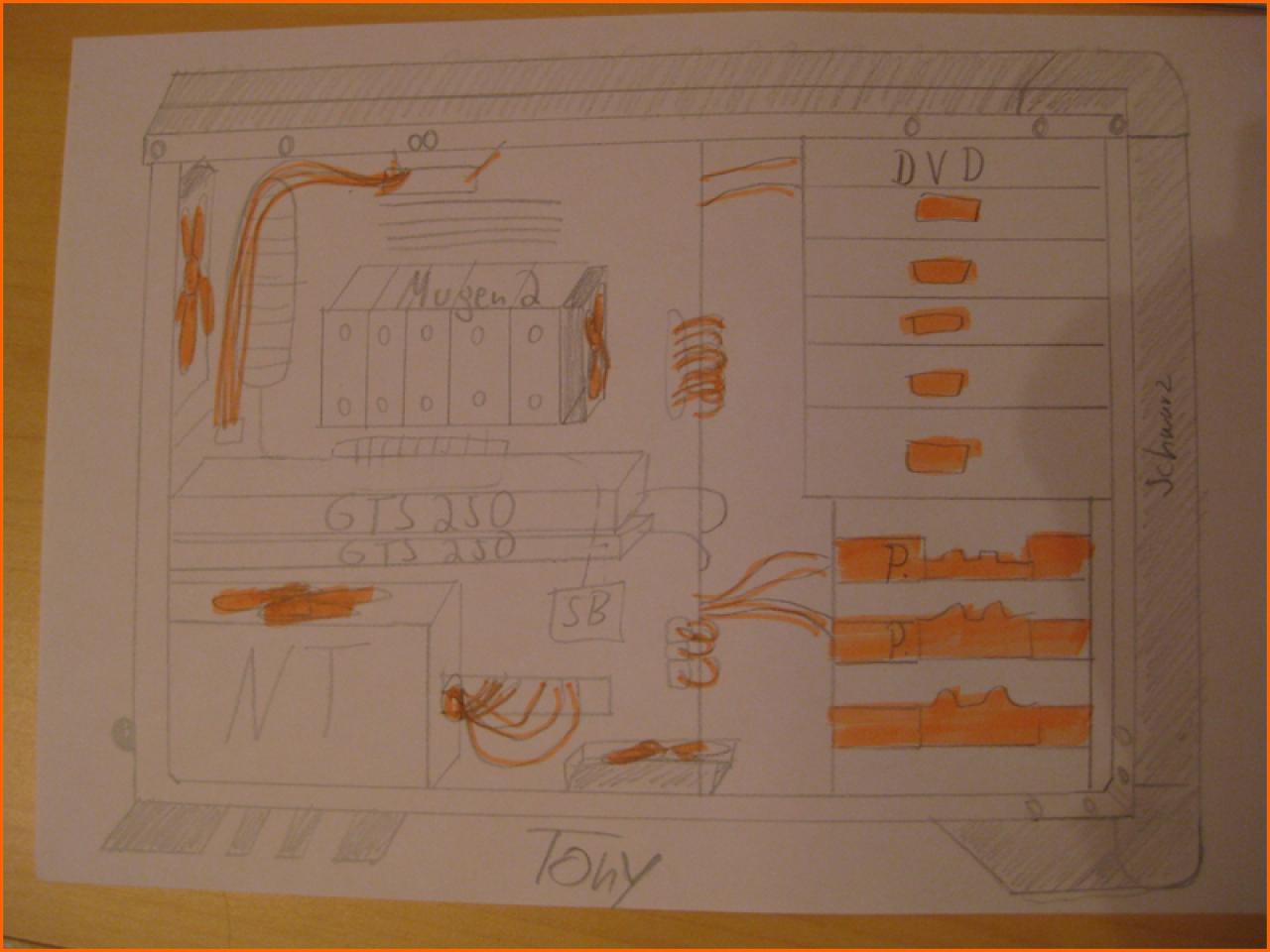 [19/12/2009] Schrauber-Tagebuch: Black-and-Orange-Casemod (12)