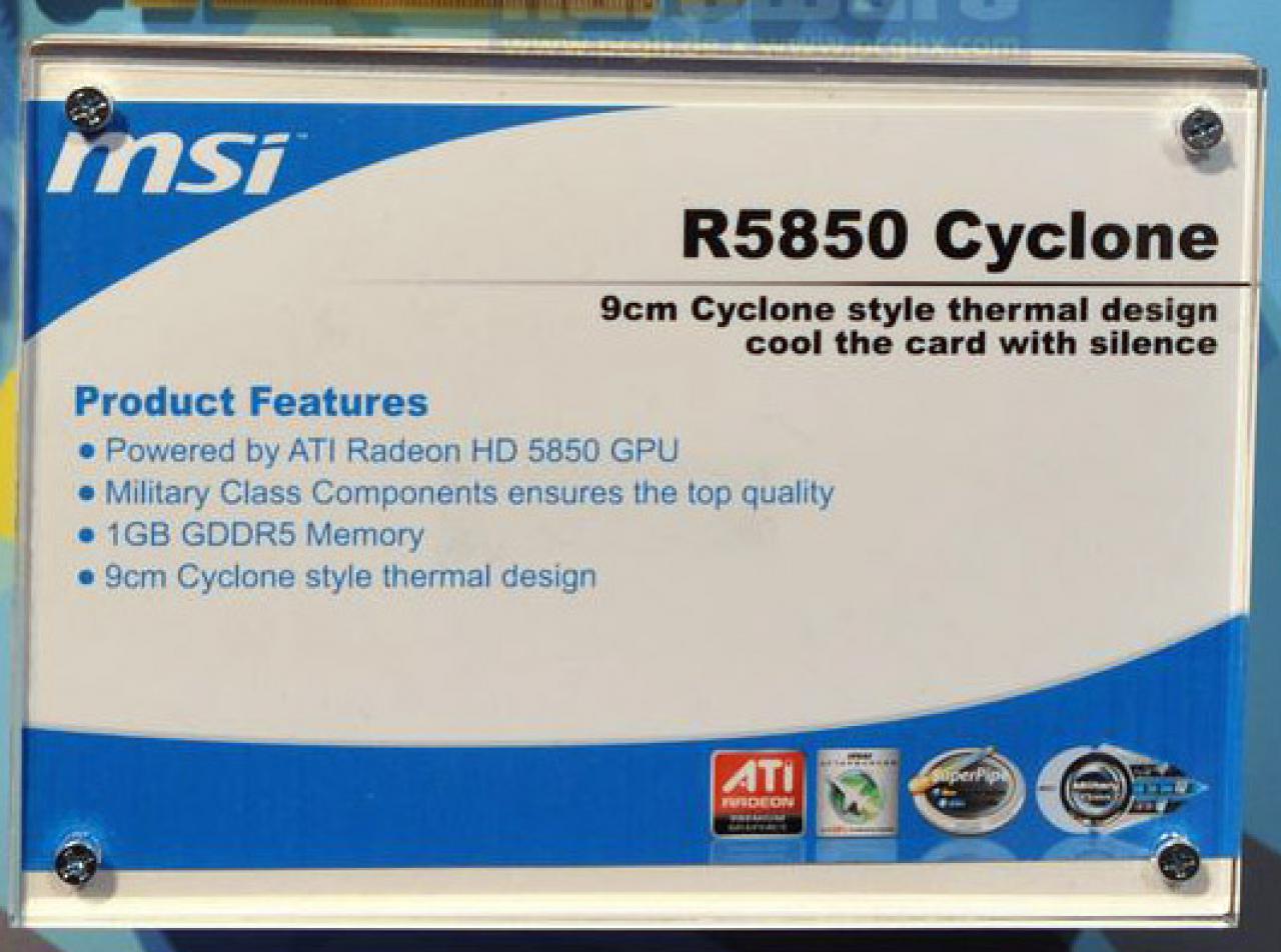 [11/01/2010] CES 2010 Hardware MSI HD 5850 Cyclone 2