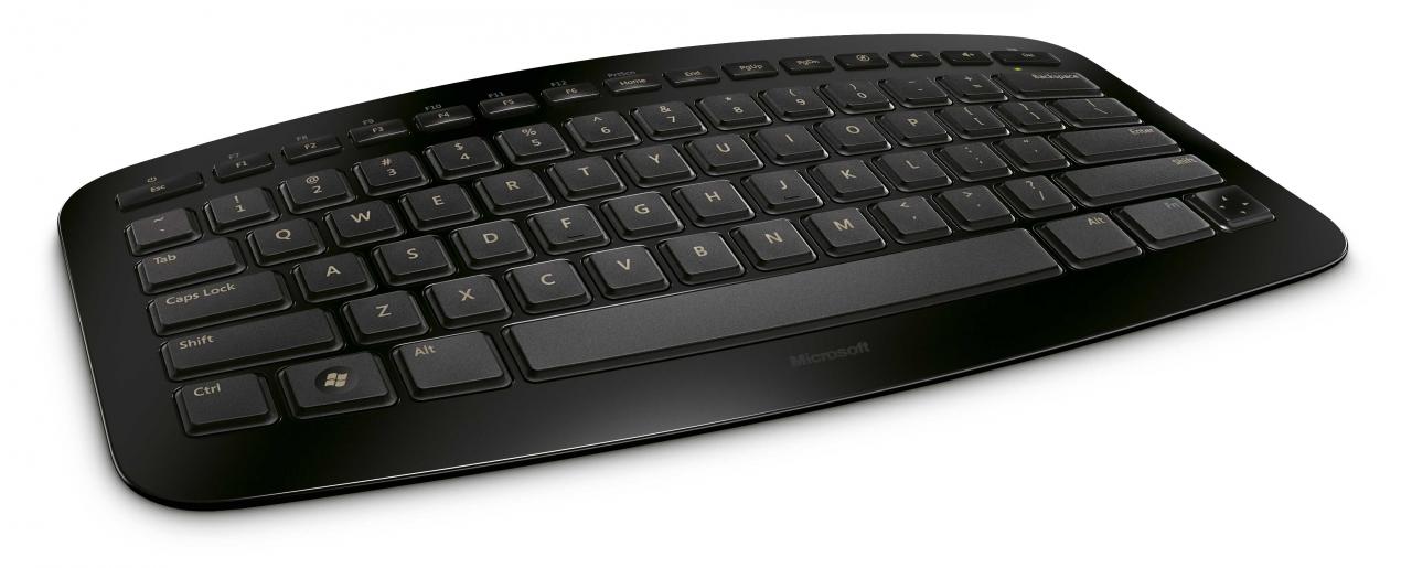 [08/01/2010] Microsoft Arc Keyboard: Gebogene, kompakte Designer-Tastatur für mehr Ergonomie
