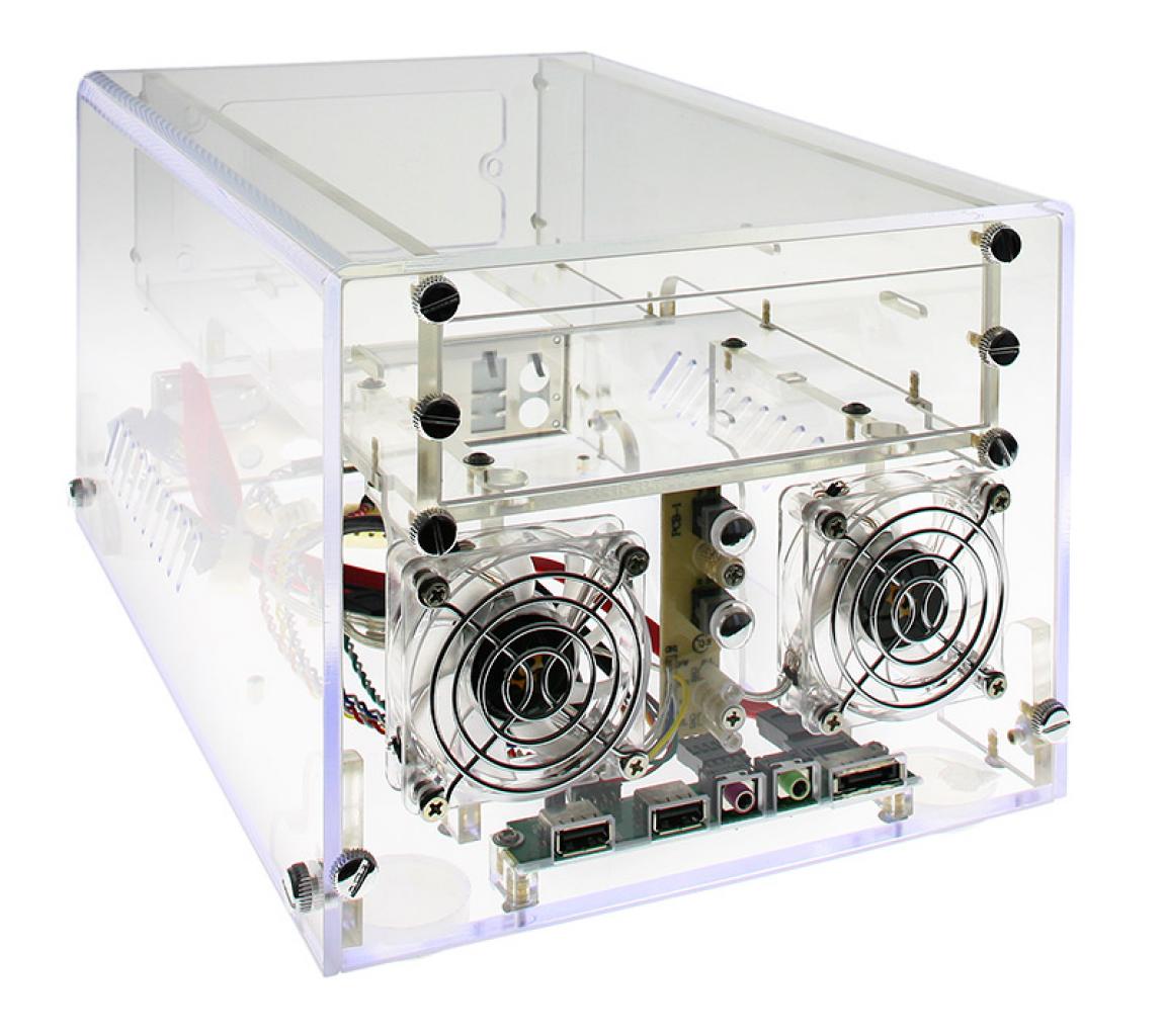 [11/01/2010] Sunbeam Acryl Mini ITX Case UV blue (1)