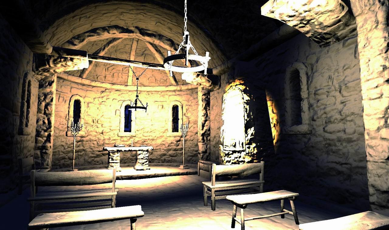 [11/01/2010] Two Worlds 2: Light Map. Die Helligkeitsverteilung wird berechnet und anschließend in der Light Map abgespeichert.