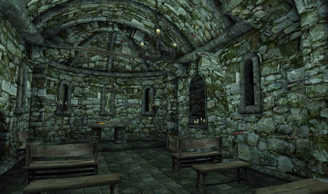 [11/01/2010] Two Worlds 2: Grundtextur. Ist die Szene vollständig texturiert, werden die verschiedenen Schichten darübergelegt...