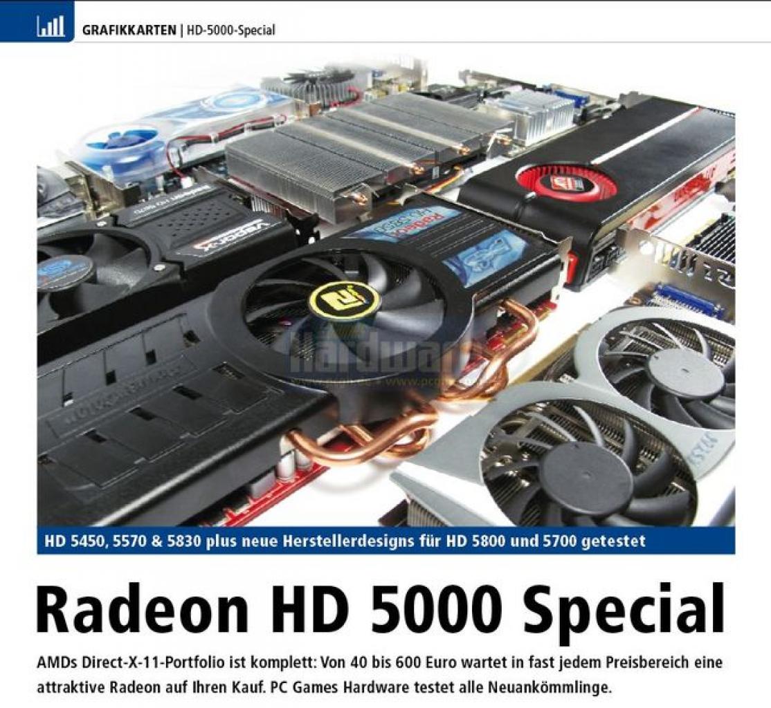 [25/02/2010] 11 Seiten zur Radeon-HD-5000 in PC Games Hardware 04/2010