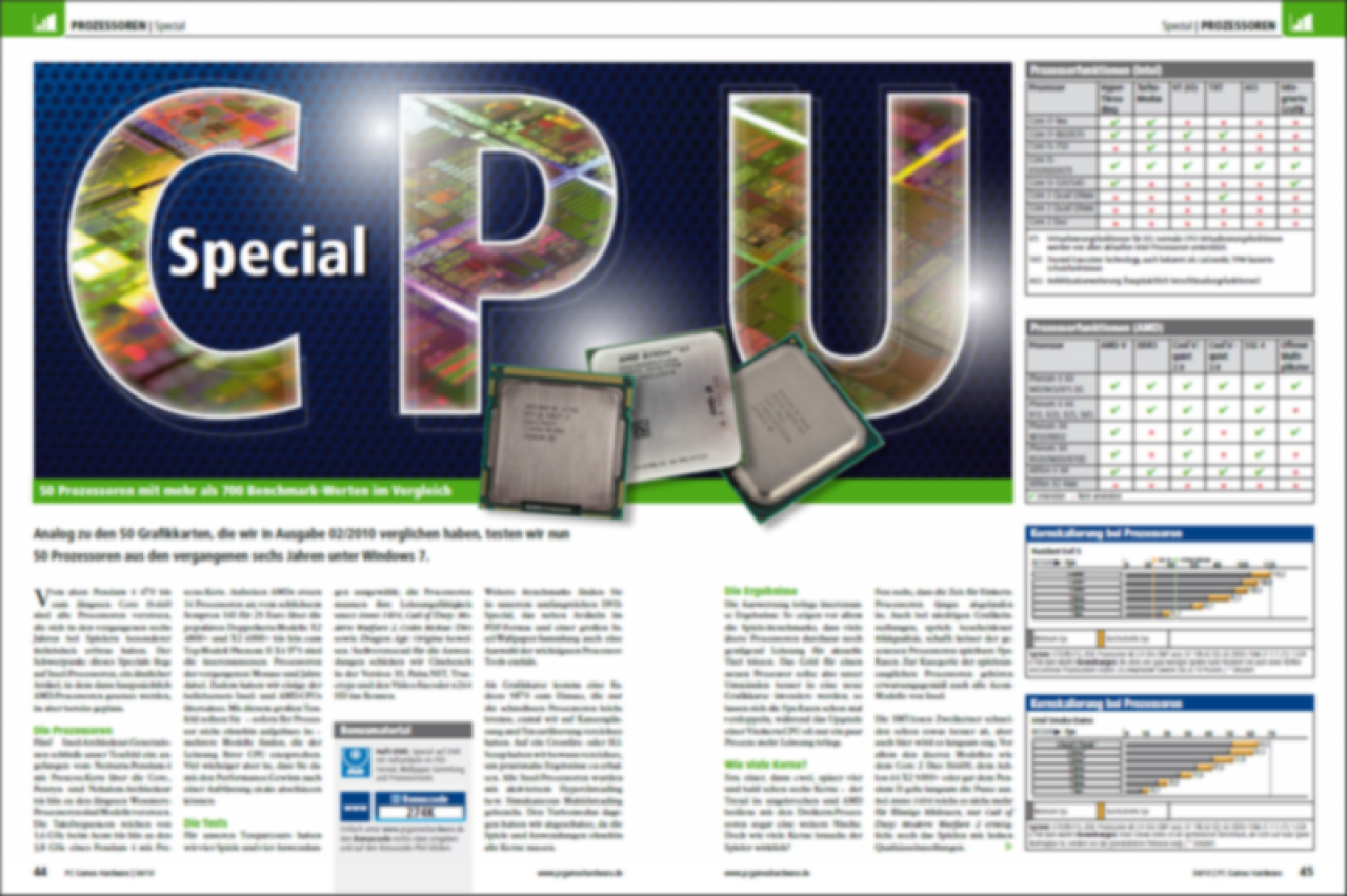 [24/02/2010] 50 CPUs im Test - Vorschau auf PCGH 04/2010