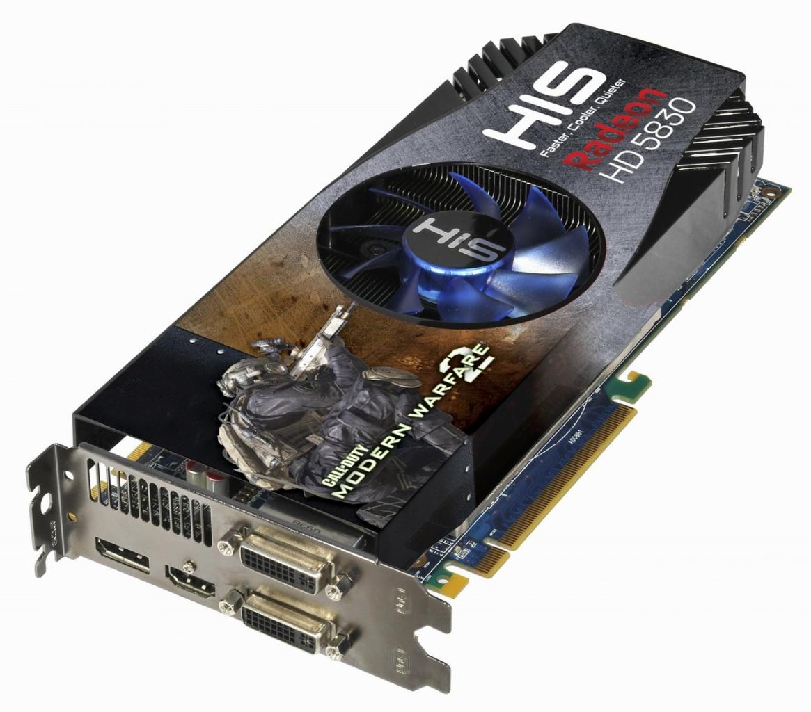 [25/02/2010] HIS HD 5830 iCooler V Turbo mit Dual-Slot-Kühler und leicht höherem Takt (840/1.100 MHz)