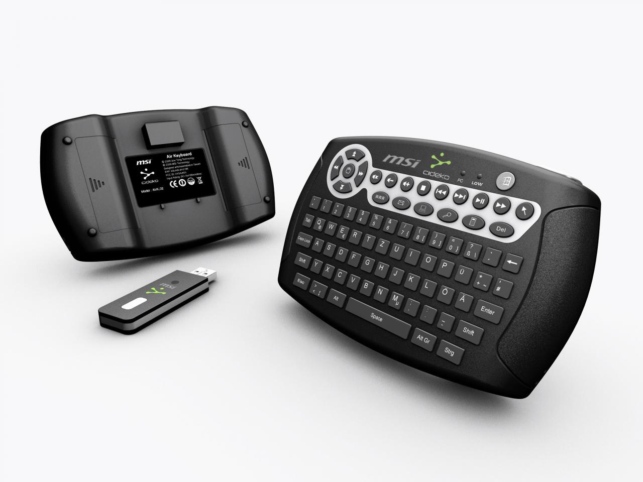 [05/02/2010] MSI Air Keyboard: Kabellose Mini-Tastatur mit integrierter Bewegungssteuerung (3)