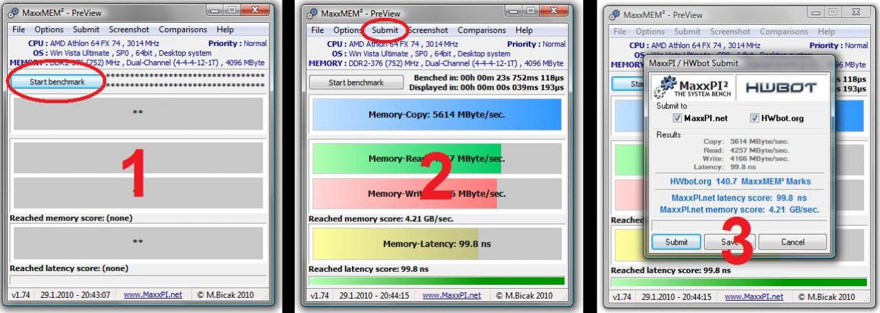 [01/02/2010] So geht`s: MaxxMem-Benchmark ausführen