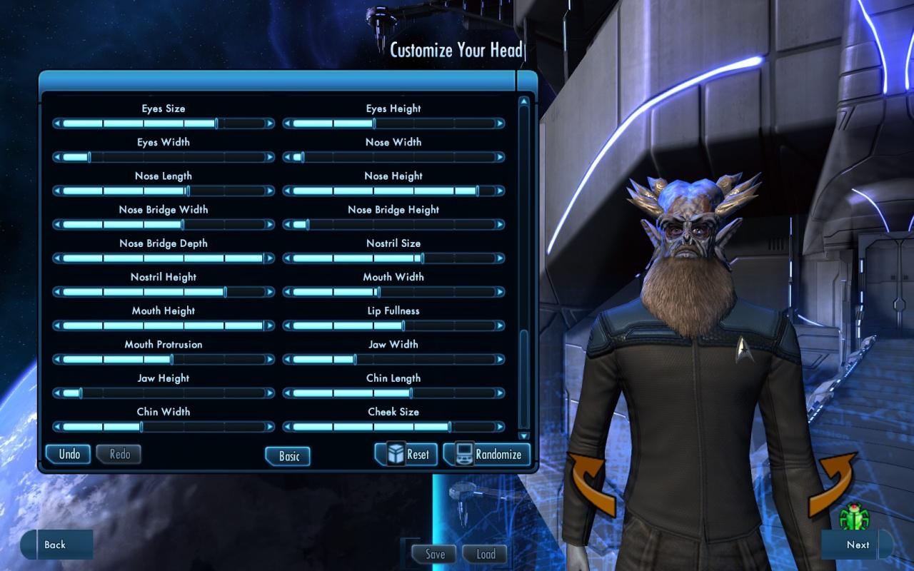 [05/02/2010] Star Trek Online: Grafik-Top - Der Character-Creator bietet enorm viele Einstellmöglichkeit und lässt Sie sogar abgefahrene Aliens zusammenklicken.