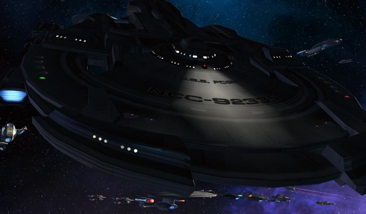 [05/02/2010] Star Trek Online: Grafik-Top - Kleine Details freuen den Fan. Hier: Die USS PCGH
