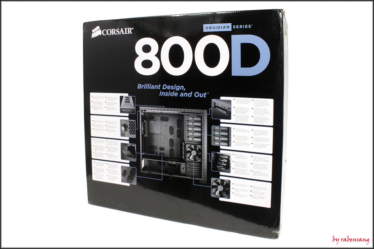 [05/03/2010] Corsair Obsidian 800D Verpackung hinten