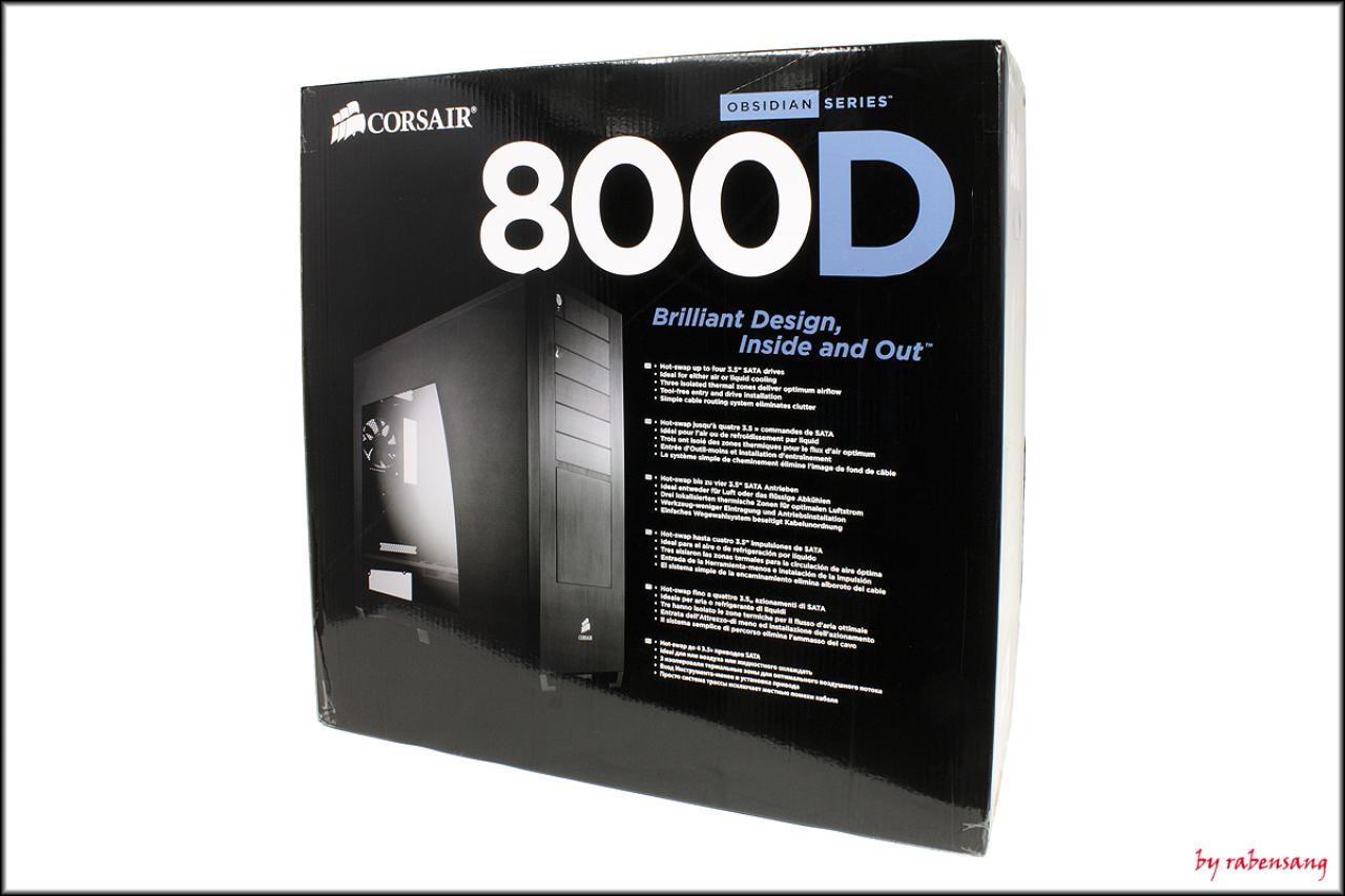 [05/03/2010] Corsair Obsidian 800D Verpackung vorne