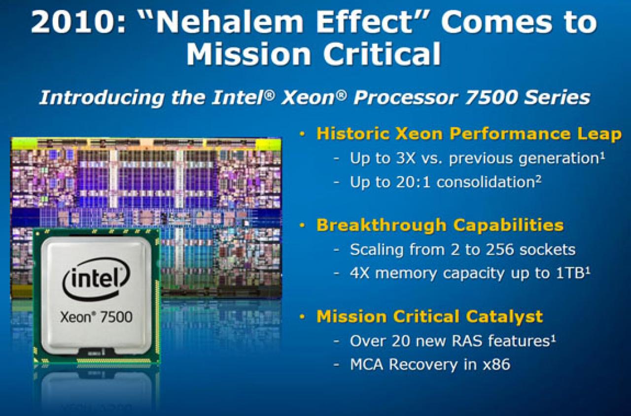 [31/03/2010] Intel Nehalem-EX: Xeon-6500- und -7500-Serie mit acht Kernen vorgestellt (9)