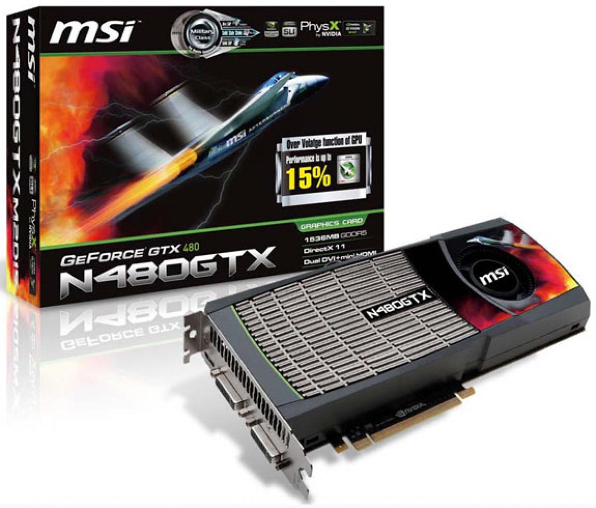 [27/03/2010] MSI N480GTX-M2D15